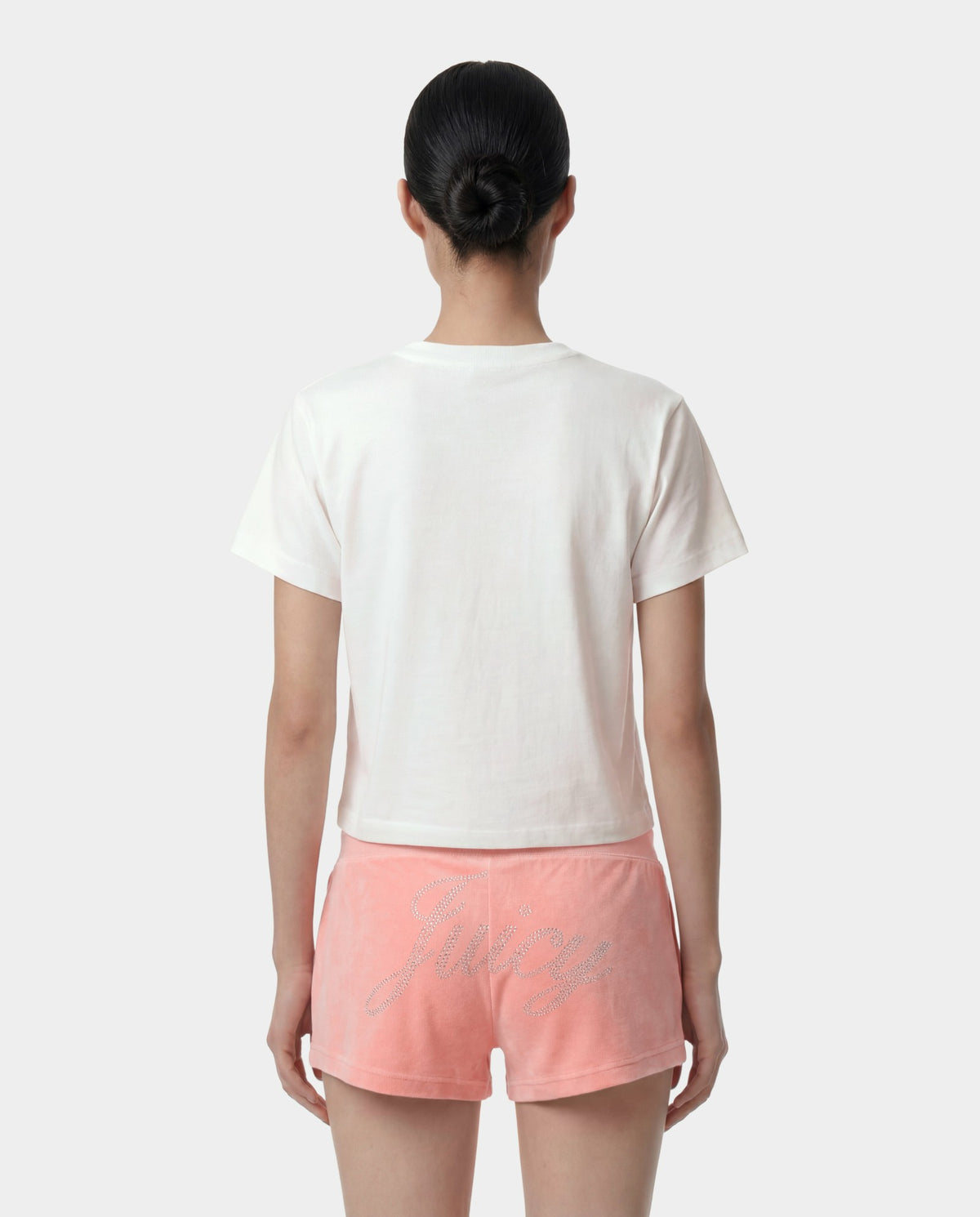 Sporty & Rich Juicy Emblem Essentials Tee - White/Rose