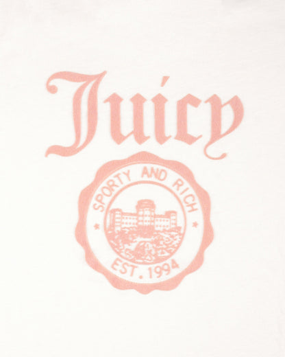 Sporty & Rich Juicy Emblem Essentials Tee - White/Rose