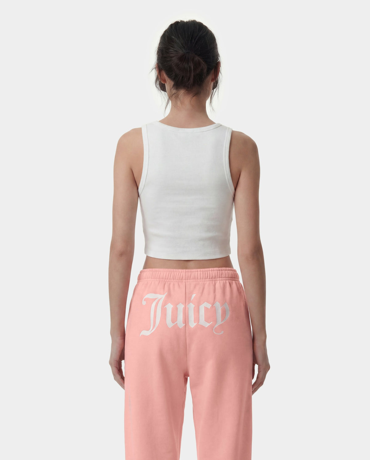Sporty & Rich Juicy Crown Ribbed Tank - White
