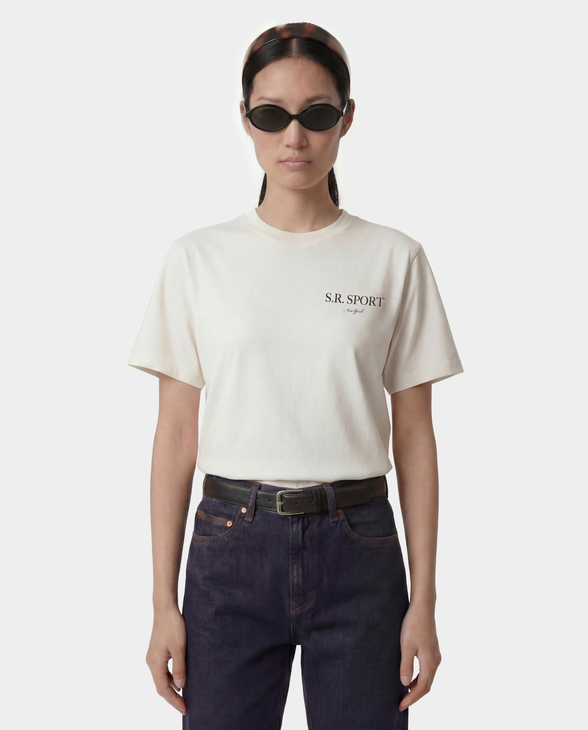 Sporty & Rich Wimbledon T-Shirt - Ecru