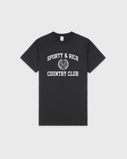 Sporty & Rich Varsity Crest T-Shirt - Carbon
