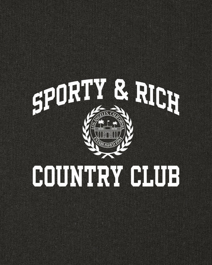 Sporty & Rich Varsity Crest T-Shirt - Carbon