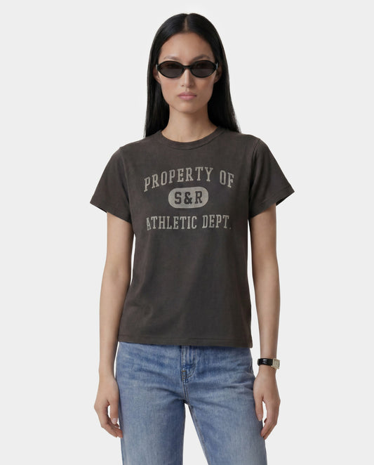 Sporty & Rich Property Essential Tee - Carbon