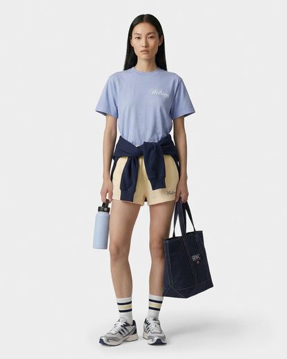 Sporty & Rich Avenue T-Shirt - Periwinkle/White