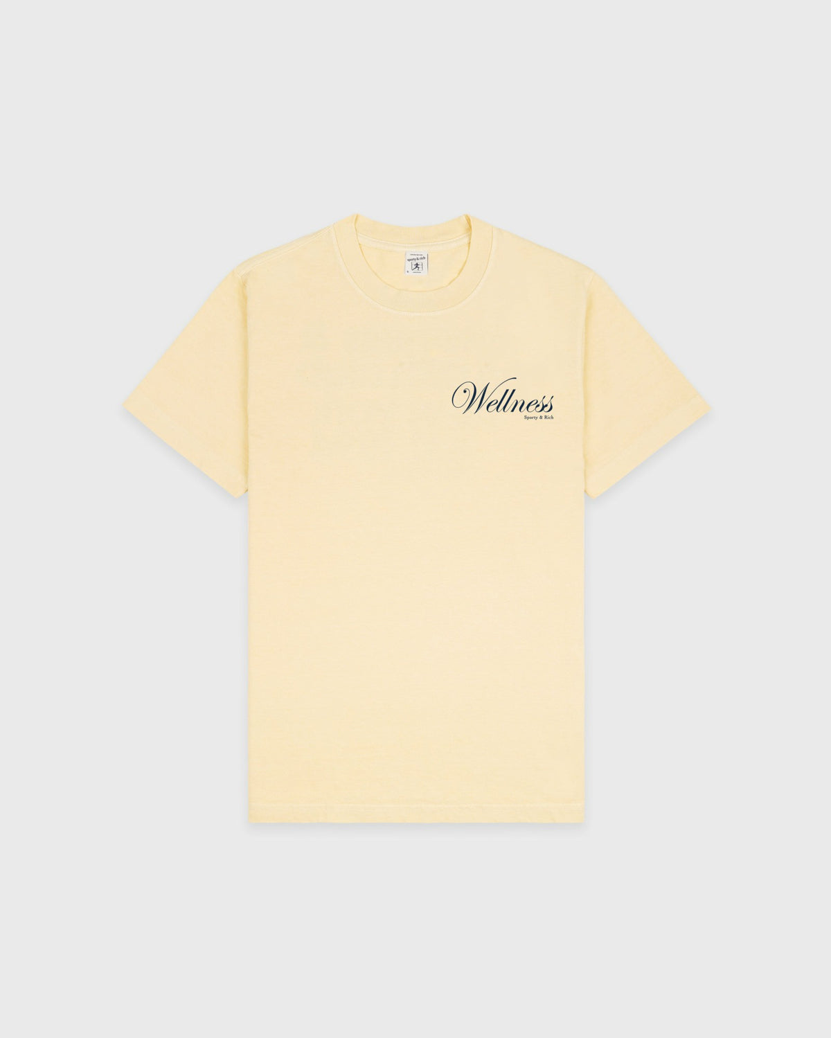 Sporty & Rich Avenue T-Shirt - Almond/Navy