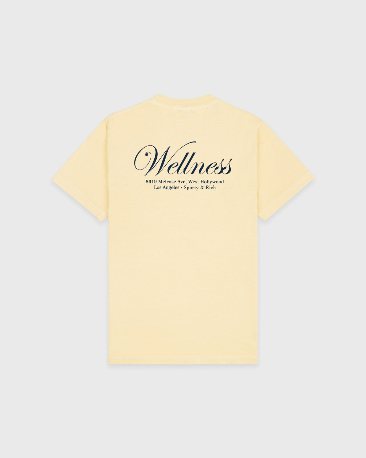 Sporty & Rich Avenue T-Shirt - Almond/Navy