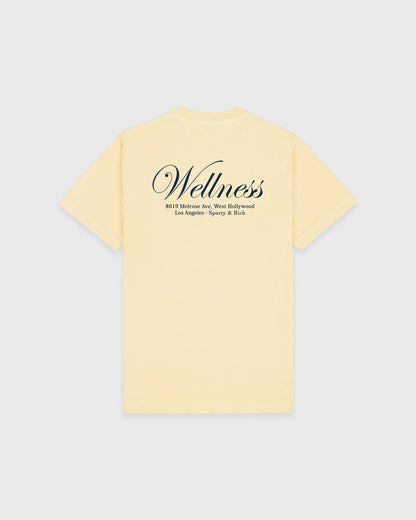 Sporty & Rich Avenue T-Shirt - Almond/Navy