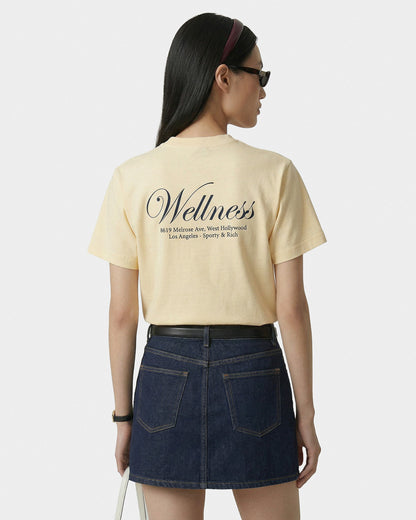 Sporty & Rich Avenue T-Shirt - Almond/Navy