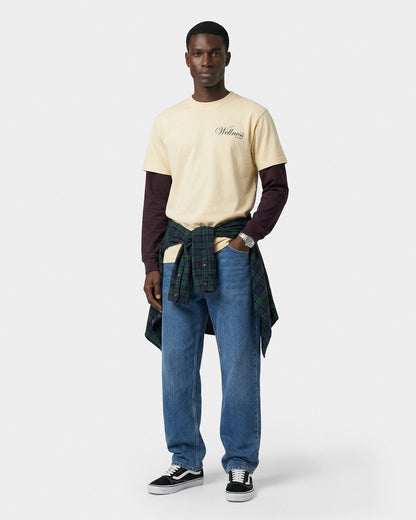 Sporty & Rich Avenue T-Shirt - Almond/Navy