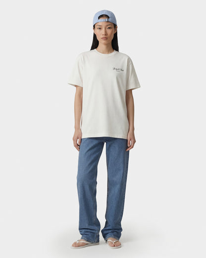 Sporty & Rich Vendome LA T-Shirt - Ecru/Navy