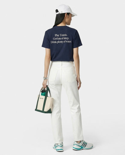 Sporty & Rich Play Tennis T-Shirt - Navy/White