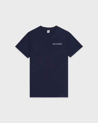 Sporty & Rich Play Tennis T-Shirt - Navy/White