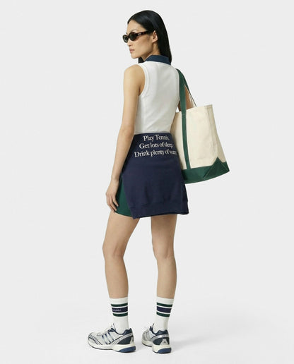 Sporty & Rich SRC Sports Polo Vest - White/Forest