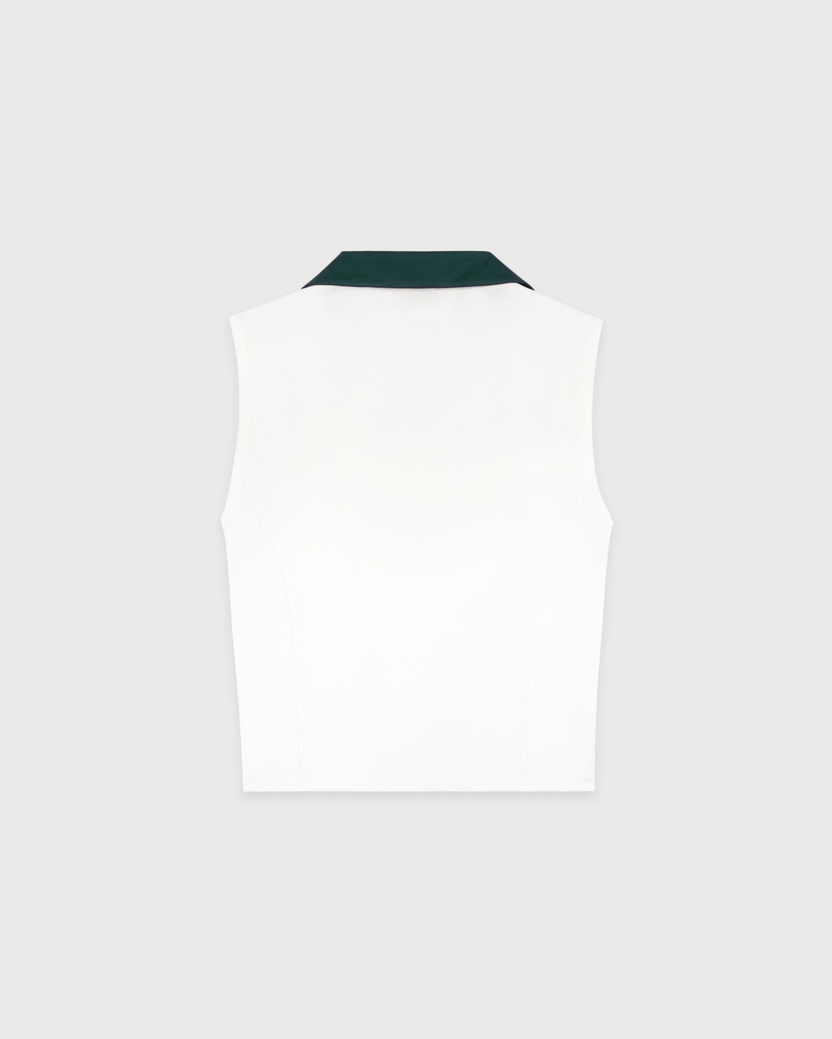 Sporty & Rich SRC Sports Polo Vest - White/Forest