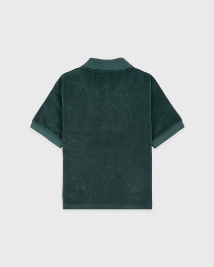 Sporty & Rich SRC Terry Polo - Forest/White