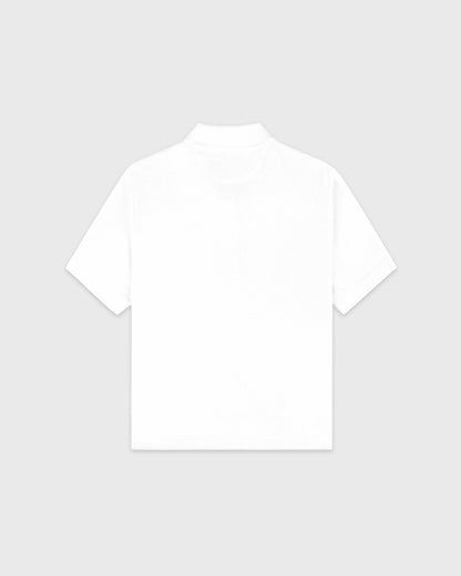 Sporty & Rich SRC Terry Polo - White/Forest
