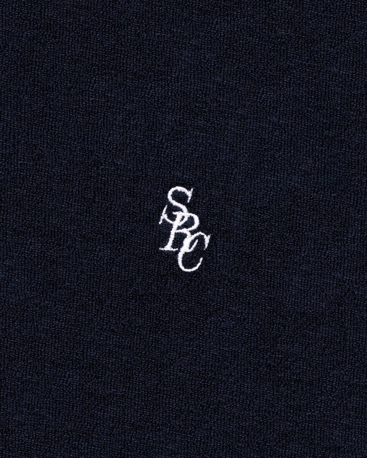 Sporty & Rich SRC Terry Polo - Navy/White