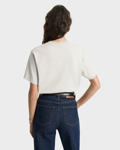 Sporty & Rich Yale Classic T-shirt - Heather Gray/Navy