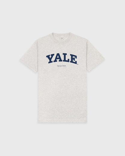 Sporty & Rich Yale Classic T-shirt - Heather Gray/Navy