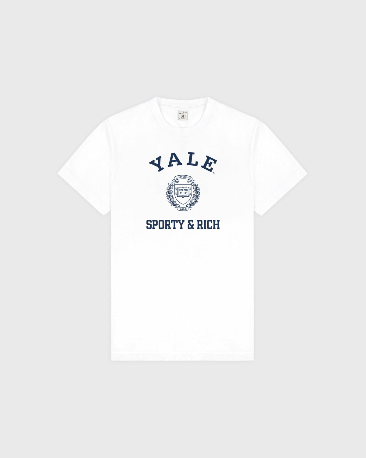 Sporty & Rich Veritas T-shirt - White/Navy