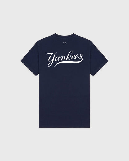 Sporty & Rich Yankees Curve T-Shirt - Navy/White