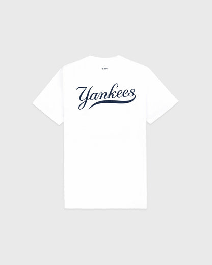 Sporty & Rich Yankees Curve T-Shirt - White/Navy