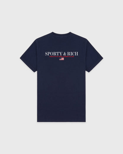 Sporty & Rich Nautical T-Shirt - Navy/White