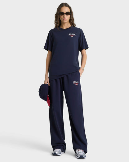 Sporty & Rich Nautical T-Shirt - Navy/White