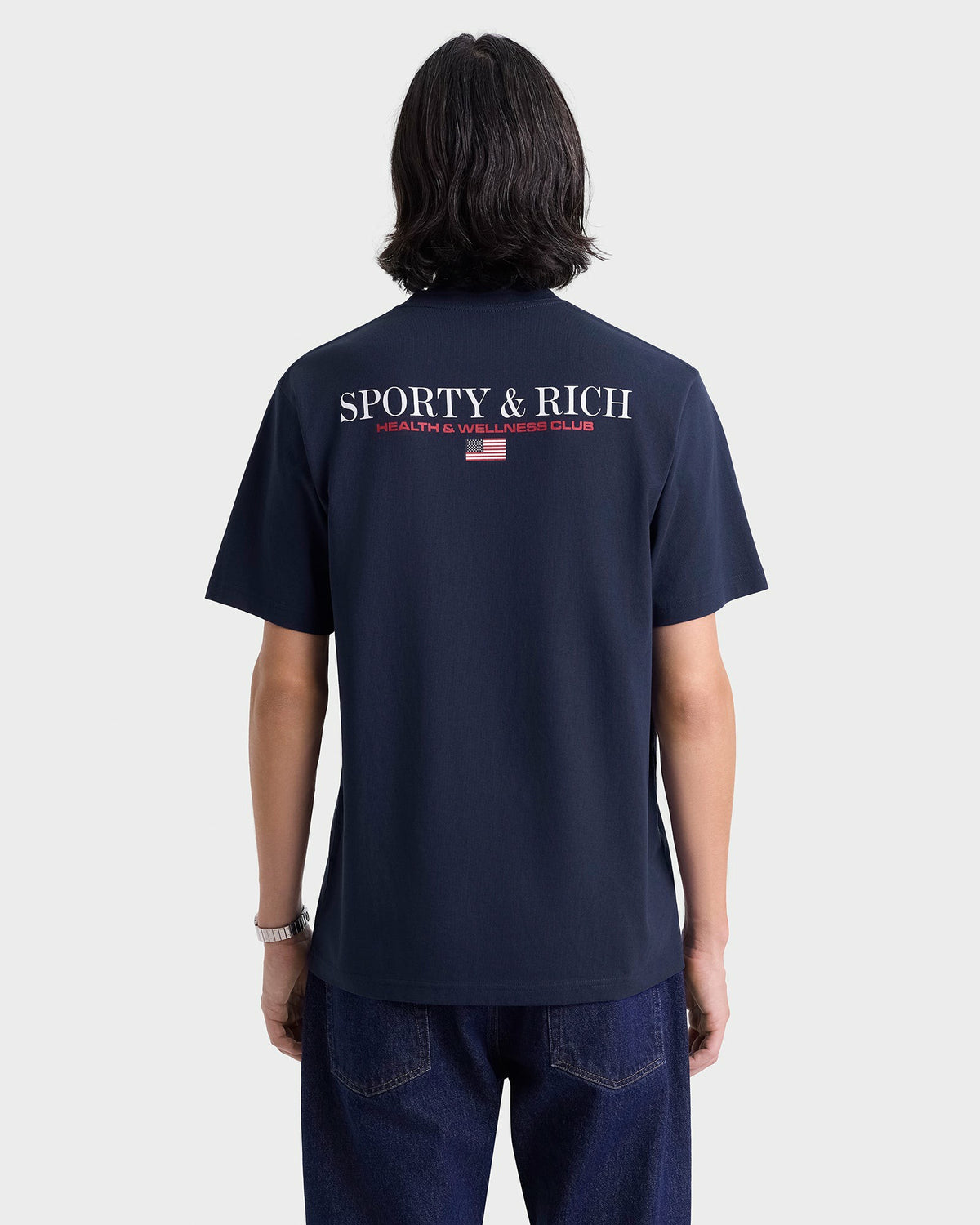 Sporty & Rich Nautical T-Shirt - Navy/White