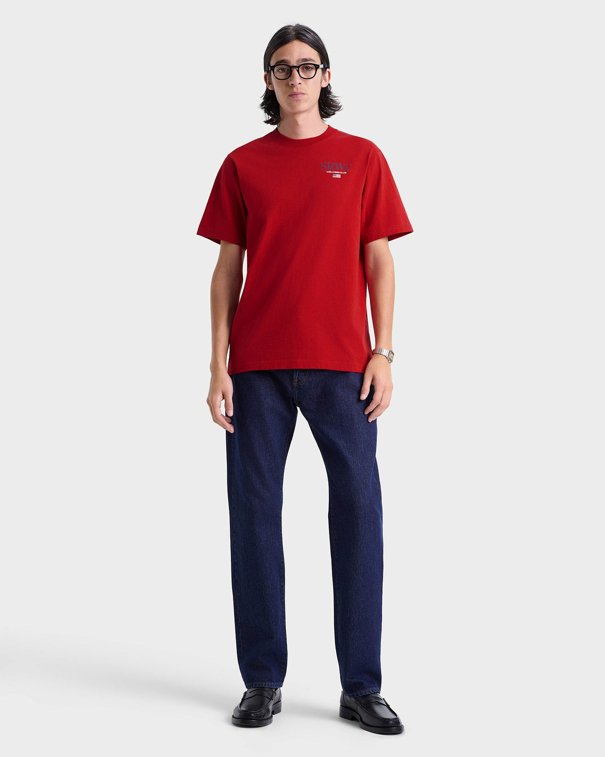 Sporty & Rich Nautical T-Shirt - Ruby/Navy