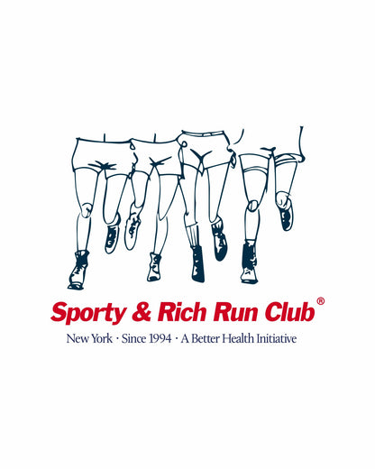 Sporty & Rich Run Club T-Shirt - White