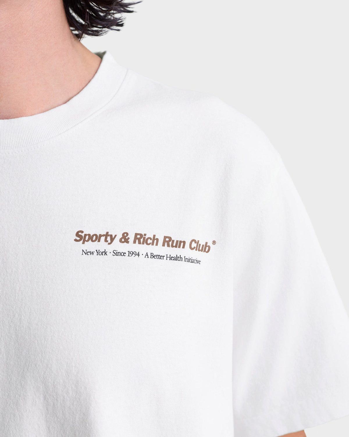 Sporty & Rich Run Club T-Shirt - White