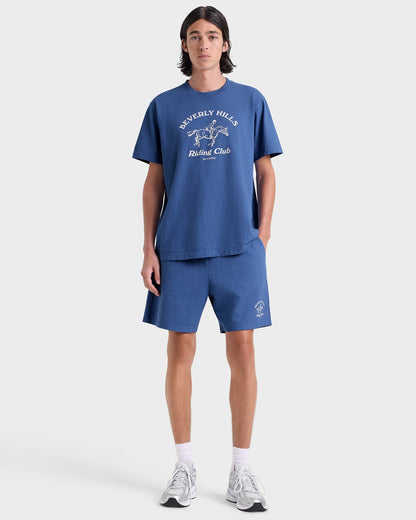 Sporty & Rich BH Riding Club T-Shirt - Pier Blue/Ecru