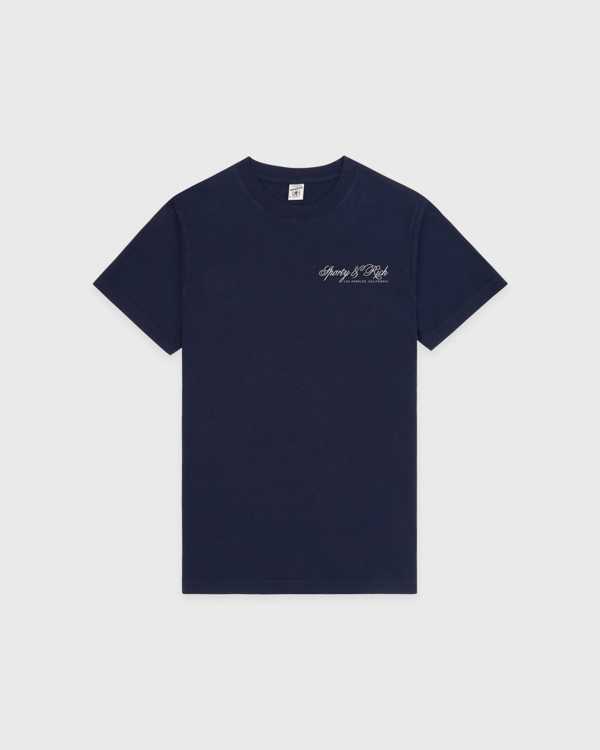Sporty & Rich International T-Shirt - Navy/Ecru