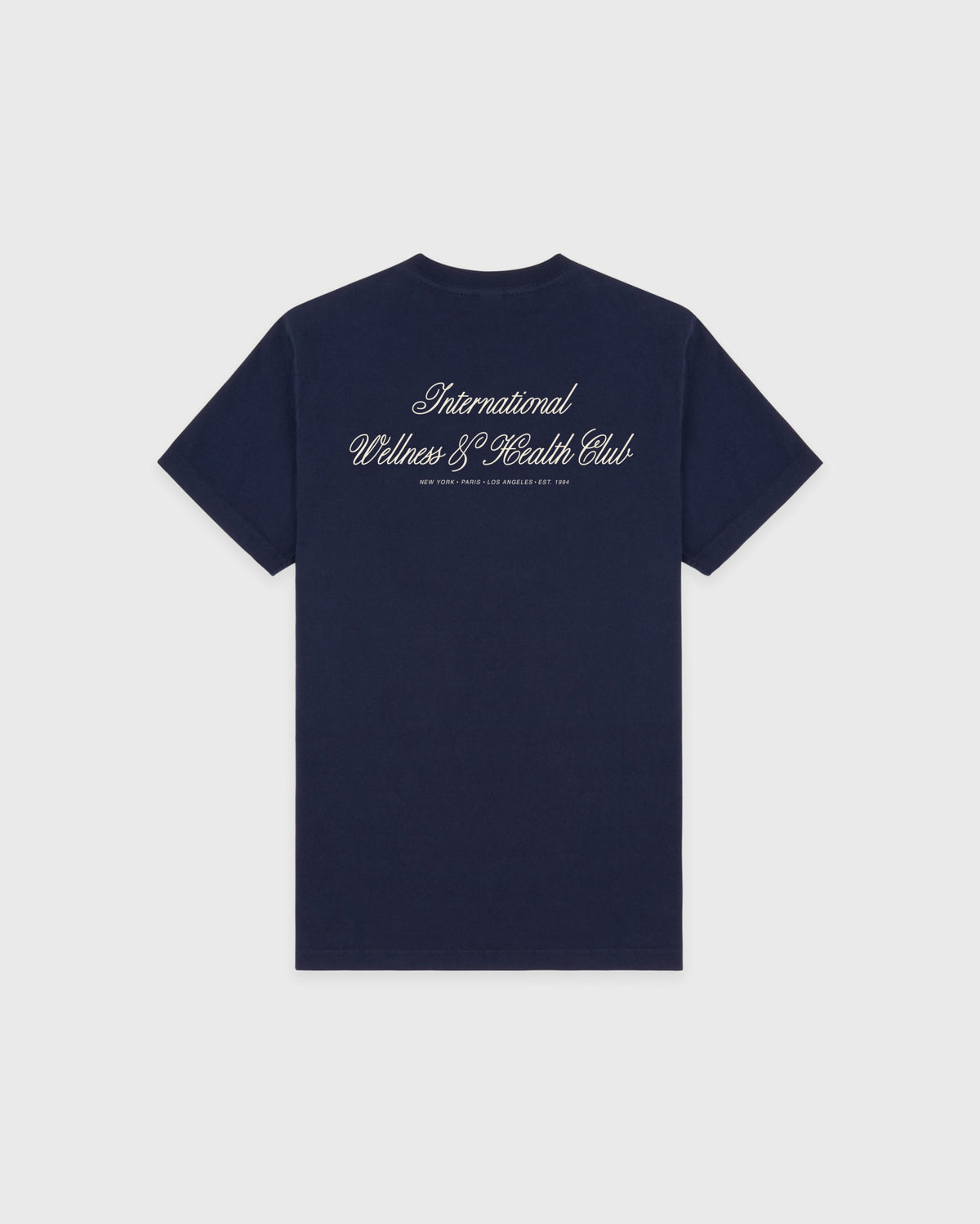 Sporty & Rich International T-Shirt - Navy/Ecru