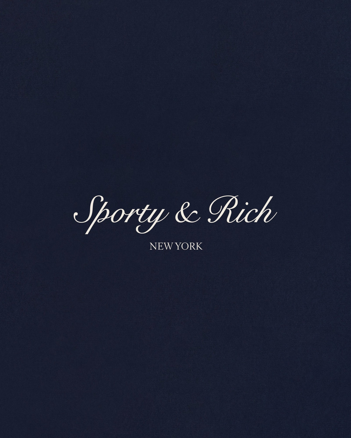 Sporty & Rich Syracuse T-Shirt - Navy/Ecru
