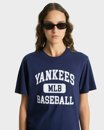 Sporty & Rich Yankees Ivy T-Shirt - Navy/White
