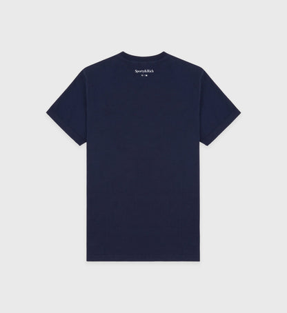 Sporty & Rich Yankees Ivy T-Shirt - Navy/White