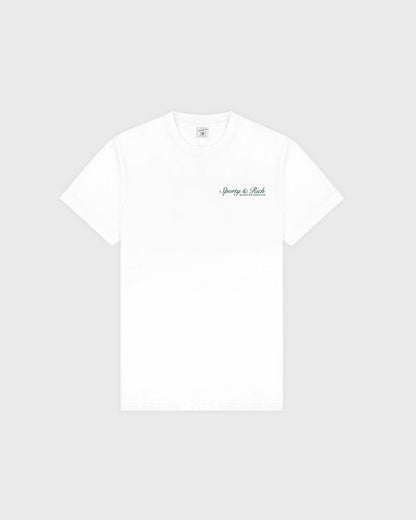 Sporty & Rich Syracuse T-Shirt - White/Forest