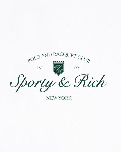 Sporty & Rich Syracuse T-Shirt - White/Forest