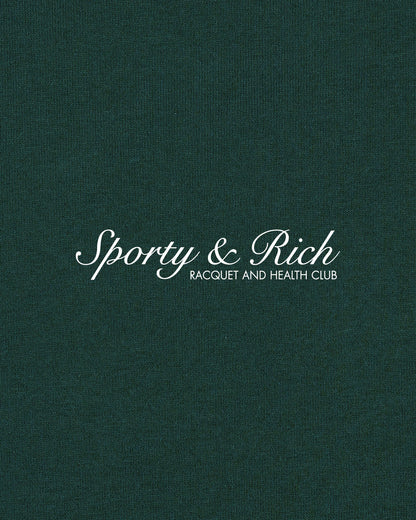 Sporty & Rich Syracuse T-Shirt - Forest/White