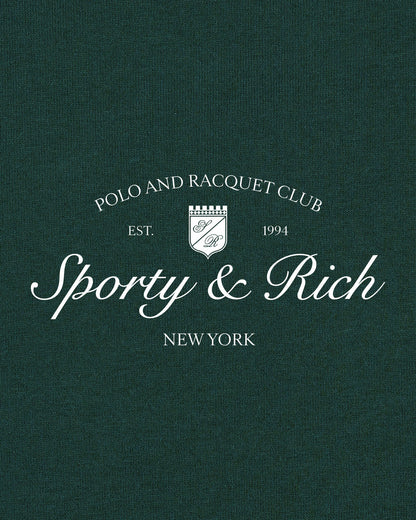 Sporty & Rich Syracuse T-Shirt - Forest/White