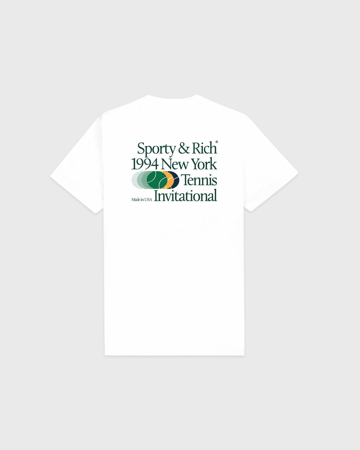 Sporty & Rich Invitational T-Shirt - White/Forest
