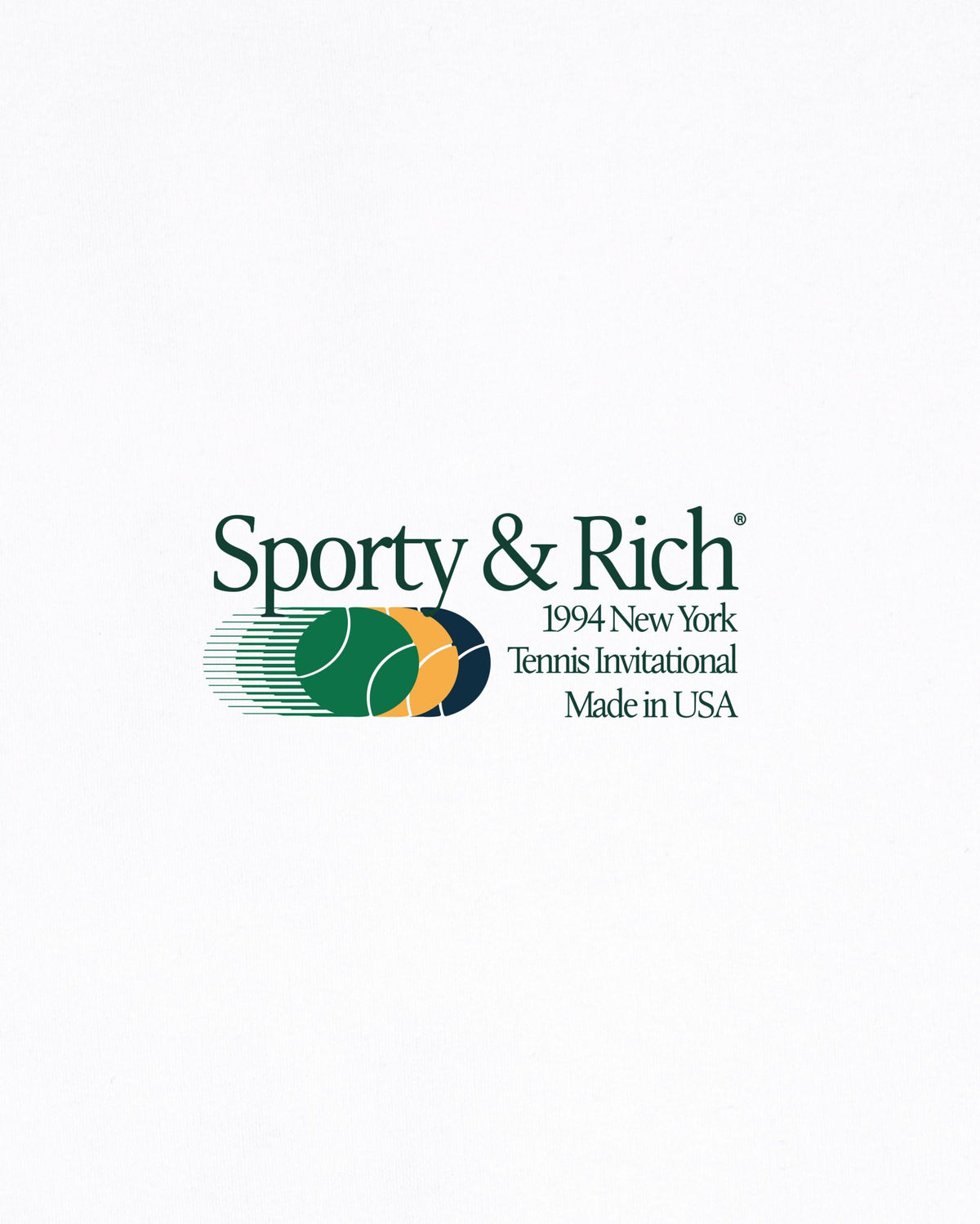 Sporty & Rich Invitational T-Shirt - White/Forest