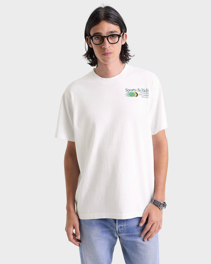 Sporty & Rich Invitational T-Shirt - White/Forest