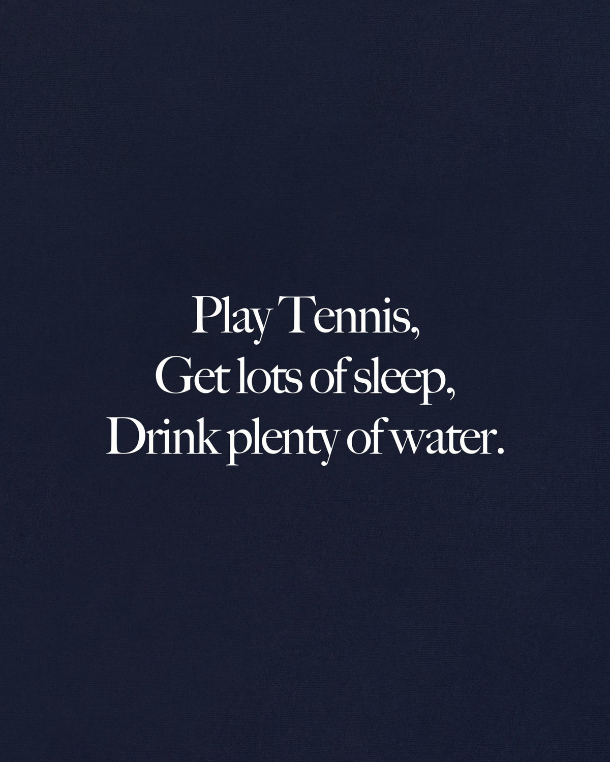 Sporty & Rich Play Tennis T-Shirt - Navy/White