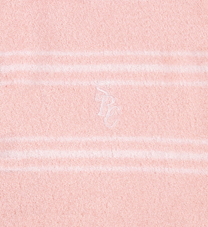 Sporty & Rich SRC Terry Polo - Pink Dolphin Striped