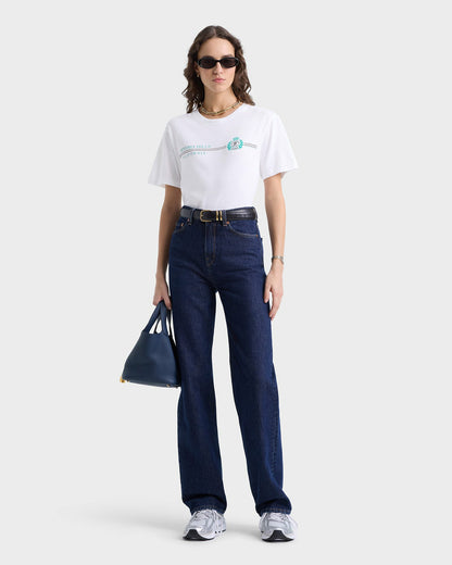 Sporty & Rich Beverly Hills Horizon Soft T-Shirt - White