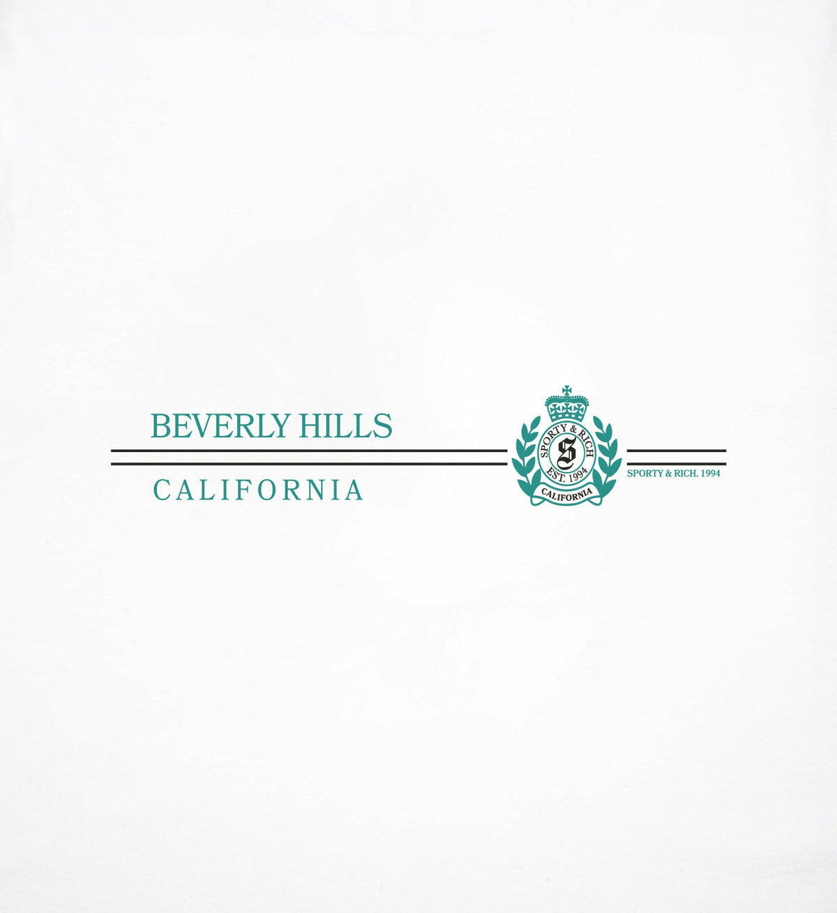 Sporty & Rich Beverly Hills Horizon Soft T-Shirt - White