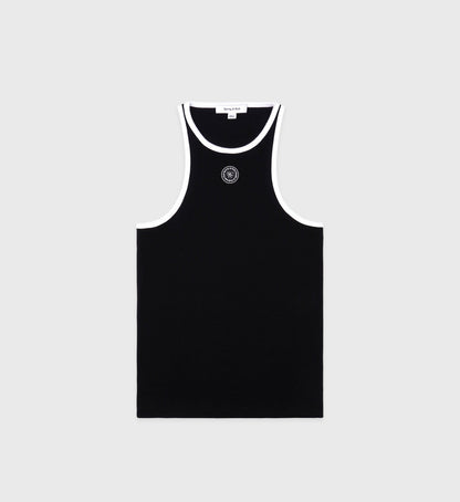 Sporty & Rich SRHWC Ribbed Tank - Black/White